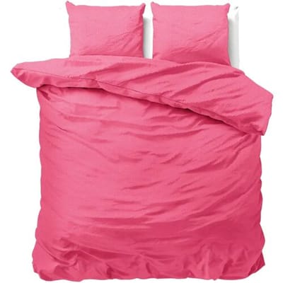 Sleeptime Dekbedovertrek Satin Point Roze - Tweepersoons 200 x 200/220 cm + 2 kussenslopen