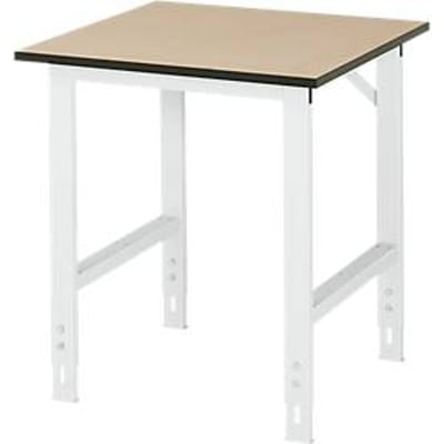 Table de travail, plateau en MDF, l. 750 x P 800 x H 760-1080 mm