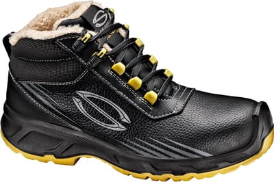 SIR SAFETY WINTER FENICE Veiligheidsschoenen S3 HEREN Werkschoen Zwart - Glasvezel Neus en Composiet Tussenzool - Antislip SR - Eco Bontvoering