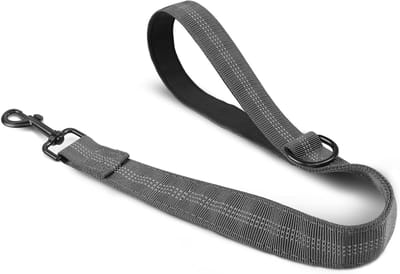 Korte Hondenriem van 33 cm, Stevige Verkeersriem voor Training, Comfortabele Handgreep en Reflecterende Draad voor Veiligheid