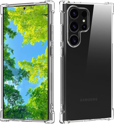 Shockproof Flexibele achterkant Silicone hoesje transparant Geschikt voor: Samsung Galaxy S25 Ultra