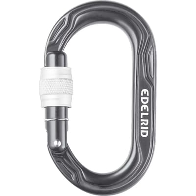 Edelrid Kiwi Screw Karabijnhaak Grijs