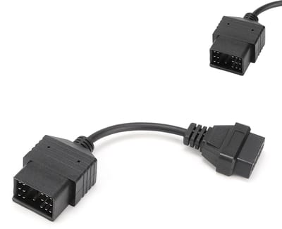Dailygoody - Diagnostische connector - OBD2-diagnosekabeladapter - 17-pins naar 16-pins - Geschikt voor Toyota - 100% Nieuw - Kleur zoals afgebeeld