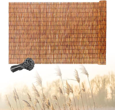 Bamboe Privacy Scherm - Buitenhekwerk Tuin - Privacy Creëren - Natuurlijk Gevernist - 150 x 107 m - Natuurlijk