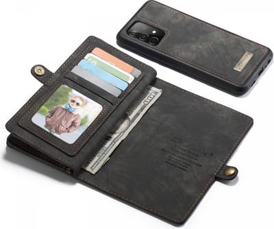 CaseMe 008 Book Case en Back Cover Geschikt voor Samsung A52 / A52S Hoesje Zwart