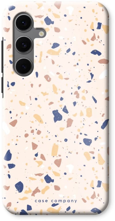 Case Company® - Hoesje geschikt voor Samsung Galaxy S24 FE hoesje - Terrazzo N°23 - Tough Case - Maximale Bescherming alle Kanten en Schermrand