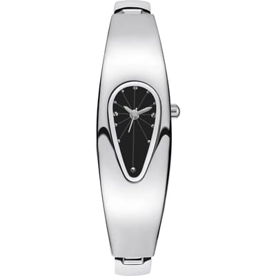 Millennium Stijl Speciale Vorm Waterdruppel Horloge Vrouwelijk Niche Licht Luxe High-End Gevoel Mode Trend Waterdicht Armband Horloge zwart