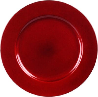 Kaarsenplateau- rood - kaarsenbord - plateau - per 2 stuks