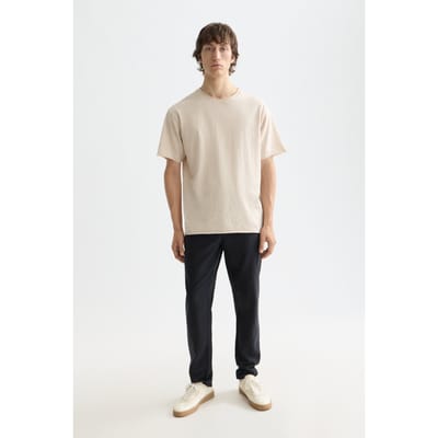 Scotch & Soda Warren - Cotton/ Linen Twill Jogger Black Taglia: W29L30 | Pantaloni Outlet | Uomo | Bianco
