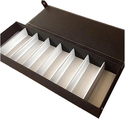 Brillen Organizer - Zonnebril Houder - Veilig Opbergen - 8 Ruitjes - 48 x 18 cm - Zwart