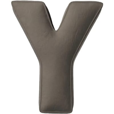 Kussen letter y Yellow Tipi Posh Velvet