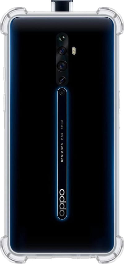 Hoes - Geschikt voor OPPO Reno 2 - Sterk & Shockproof - Siliconen Case - Back Cover - Telefoon Hoesje Shock Proof - Transparant