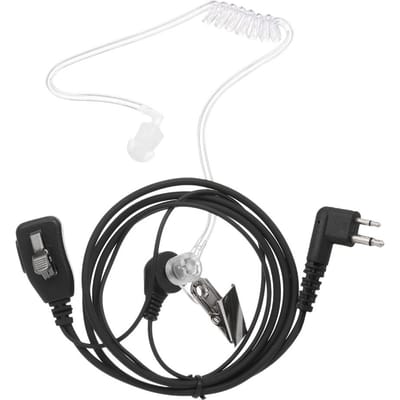 Walkie Talkie Hoofdtelefoons Akoestische Luchtbuis Oortje Headset met Grote Microfoon PTT voor Motorola Two Way M Plug