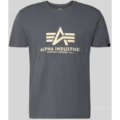 T-shirt met labeldetail model 'BASIC'
