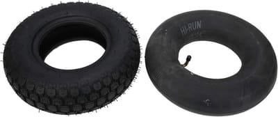 Go Kart Band - Banden Set - All Terrain Gebruik - Duurzaam Rubber - 4.10/3.50-6 - Zwart