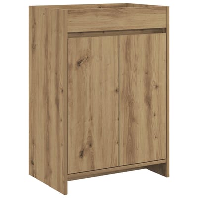 vidaXL - Badkamer - Onder - Het - Wastafel - Kast - Artisanaal - eiken
