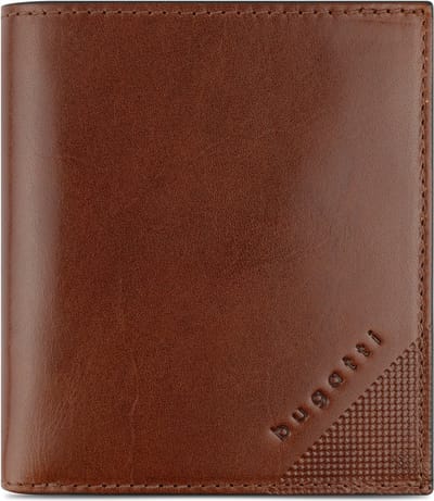 Bugatti Nobile Portemonnee RFID-bescherming Leer 10 cm - Jongens - Staand formaat - cognac