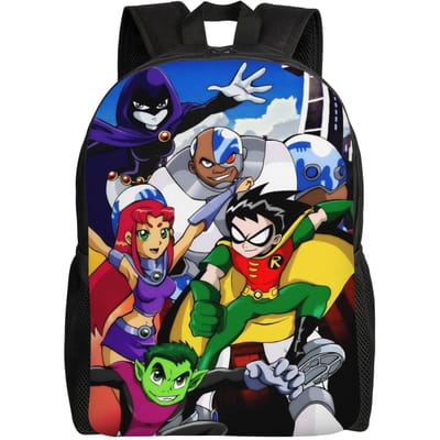 Teen Titans Go Team Mode Rugzak Sport Student Werk Dagrugzak voor Mannen Vrouwen Laptop Computer Canvas Tassen