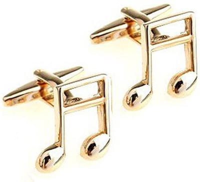 Amanto manchetknopen Domien - 316L Staal - Muzieknoot - 15x16 mm