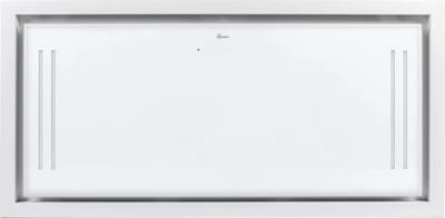 GURARI plafondAfzuigkap GCH C 343 120 WH+Koolfilter PRIME, Afzuigkap 120 cm 1000m³/u /zwart glas / EBM motor