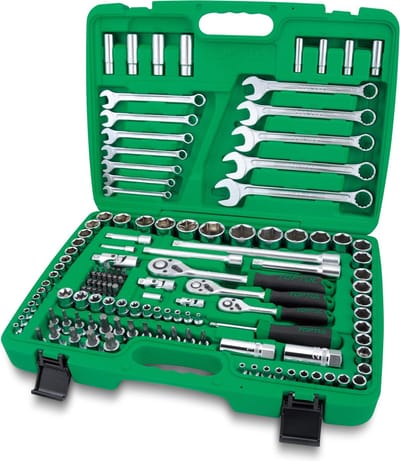 Toptul 130-delige Doppenset 1/4", 3/8", 1/2" GCAI130B