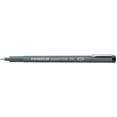 STAEDTLER - Artist Series - pigment liner - fineliner - zwart - 0,4 mm