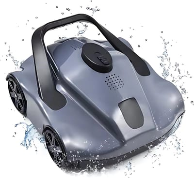 Draadloze Robotzwembadreiniger - Zwembadrobot- Voor Vlakke Inbouwzwembaden - Automatische Zwembadstofzuiger - Efficiënte Zwembadreiniger