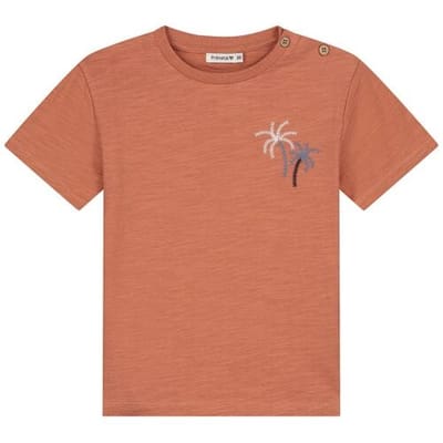 Prénatal peuter T-shirt Dark Peach Orange 74 heren