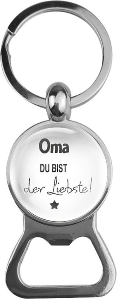 Bieropener Glas - Oma Du Bist Der Liebste