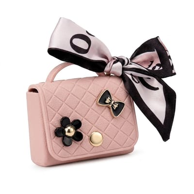 Roze hoesje voor oordopjes dames met strik en decoratieve details geschikt voor AirPods Pro 2 kunstleer hardcase met ring en lint