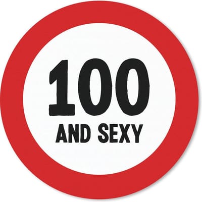 Muismat rond 20x20 cm - Mousepad Jubileum - 100 jaar - Quote - Ronde muismatten