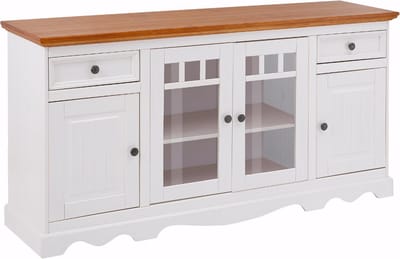 Notio Living Melissa-Dressoir - 2 Glasdeuren 2-laden 2-deuren