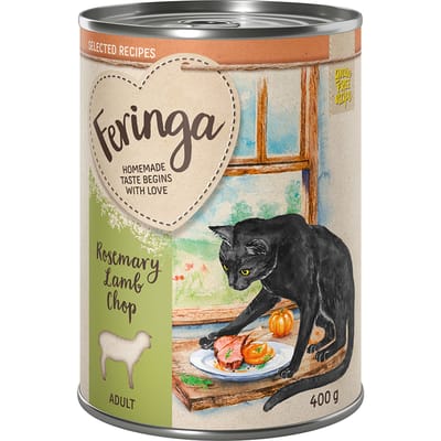 6x400g Rozemarijn Lamskotelet Feringa Selected Recipes Katten Natvoer