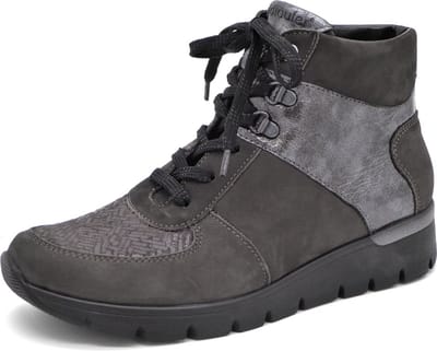 Waldläufer OrthoTritt Dames Veterboot - 626K82-300-052 Grijs - Wijdte K - Maat 5 (38)