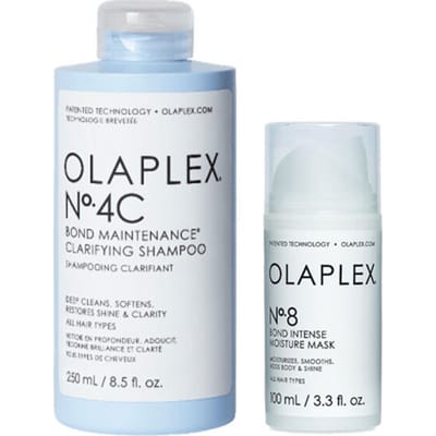 Olaplex No.4C Bond Maintenance Clarifying Shampoo 250ml + No.8 Bond Intense Moisture Mask 100ml