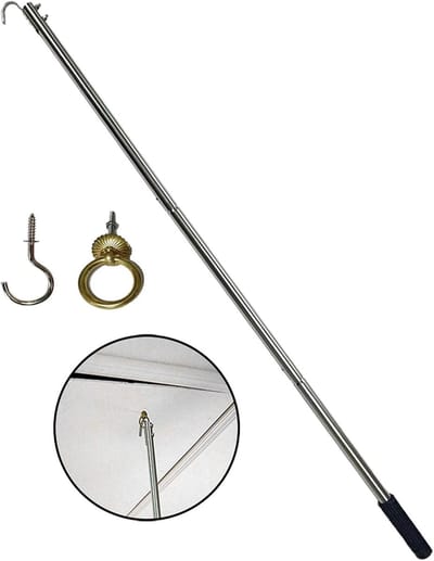 Zoldertrap Kit - Trekmechanisme Onderdelen - Zolder Toegang - Roestvrij Staal - 1016 cm - Zilver