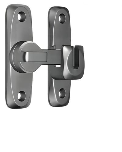 90/180 graden schuurdeurslot, ponsvrij en ponsvrij, privacybescherming, antidiefstalgesp deurslot, veiligheidsschuifdeurslot,inclusief accessoires, geschikt voor slaapkamer, schuifdeur, vlakke deur, tuin, badkamer, kast, raam,Pistoolgrijs