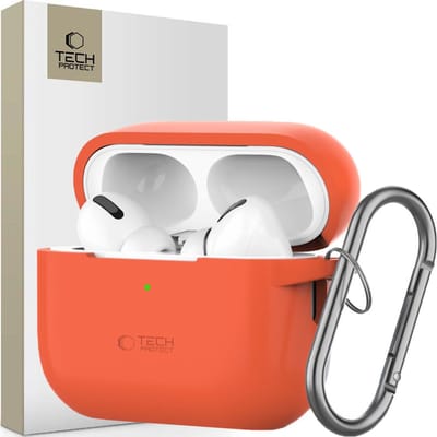 Tech-Protect Silicone Hook Case for Apple AirPods Pro 1/2 - Orange