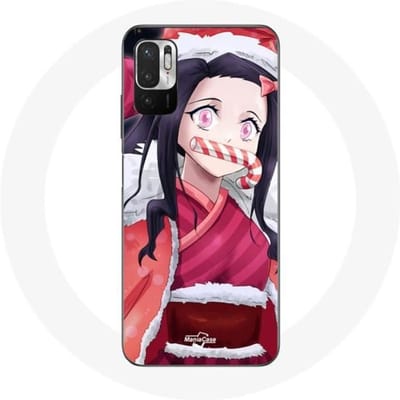 Coque pour Xiaomi Redmi Note 10T 5G Anime Demon Slayer Kamado Nezuko Le jour de Noël 2023