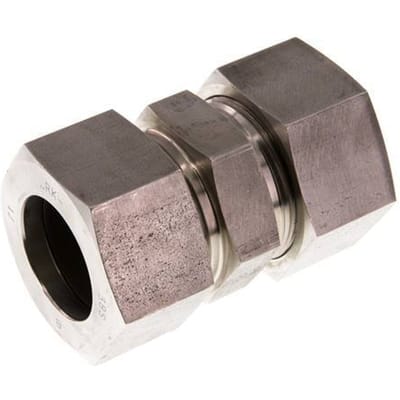 38S RVS Rechte Snijring Koppeling 315 Bar DIN 2353 - FL2S-C-ST-38-S