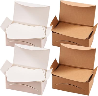 400 Stuks Lege Papieren Kaarten, Kraft Papier voor Visitekaarten, Berichten en DIY Projecten, Witte en Bruine Kaarten voor Creatieve Toepassingen