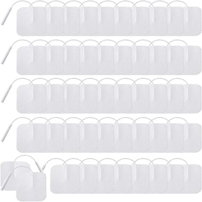 Electrode Pads voor TENS - 50 Stuks, 40 x 40 mm, Zelfklevend en Herbruikbaar voor Spier- en Gewrichtspijnverlichting