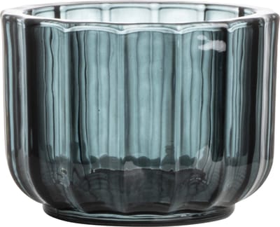 Gusta - Waxinelichthouder - Theelichthouder - Grijs - Smoked Glass - ø10,5x7,7cm