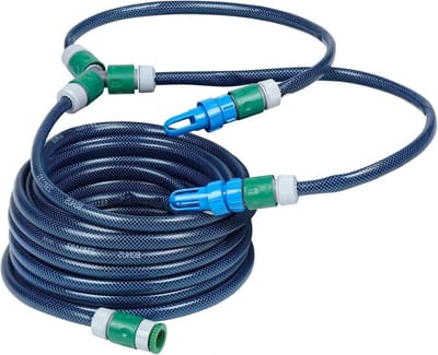 Waterbed Vulset - Leegset Dual - Waterbed Onderhoud - Universele Kraanadapters - 20m Slang - Groen