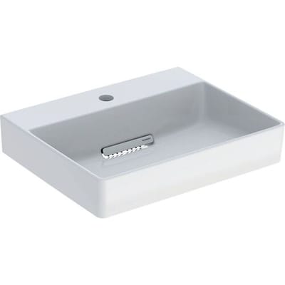 Geberit ONE Countertop washbasin, 1 tap hole, without overflow, horizontal outlet 505.024.00.1