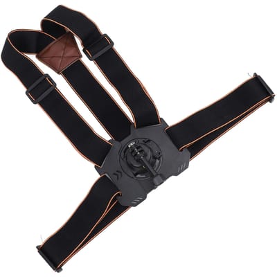 Borstmontage voor Action 5 4 Actiecamera Borstband voor POV Vlog Borsttuig Montage Verstelbaar black