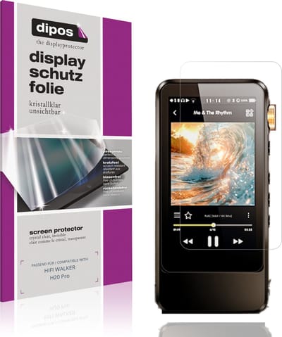 dipos – 4x Beschermfolie geschikt voor HIFI WALKER H20 Pro | Krasbestendige & heldere Screenprotector Ultra-Thin