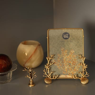 Doing Goods Marie Coral Card Holder - Gold Shiny