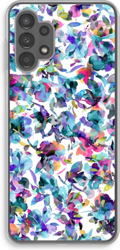 Case Company® - Hoesje geschikt voor Samsung Galaxy A13 4G hoesje - Hibiscus Flowers - Soft Cover Telefoonhoesje - Bescherming aan alle Kanten en Schermrand