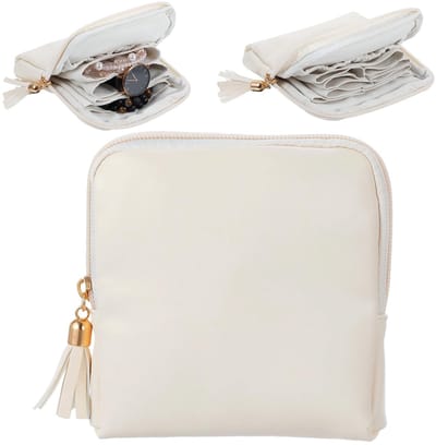 Dailygoods- Sieradendoosje Klein - 6-laags - Sieradenkistje Meisje - Reissieradenbox - Kunstleer - Waterafstotend